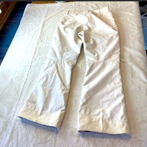 The North Face Hyvent Womens White Snowboard/Ski Pants Size Medium